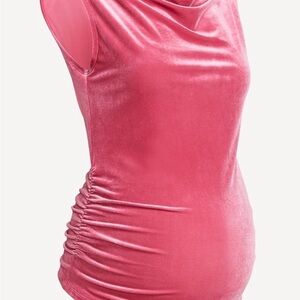 Old Navy Pink Velvet Sleeveless Top Maternity